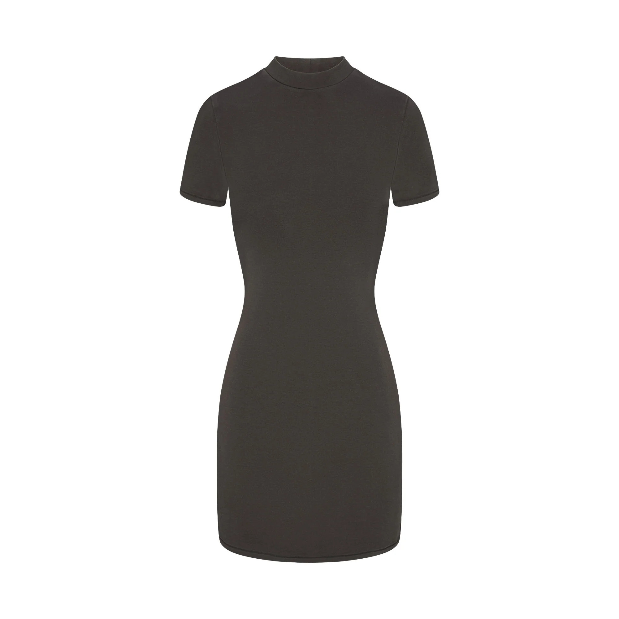 OUTDOOR MOCK NECK MINI DRESS | WASHED ONYX | SKIMS (US)