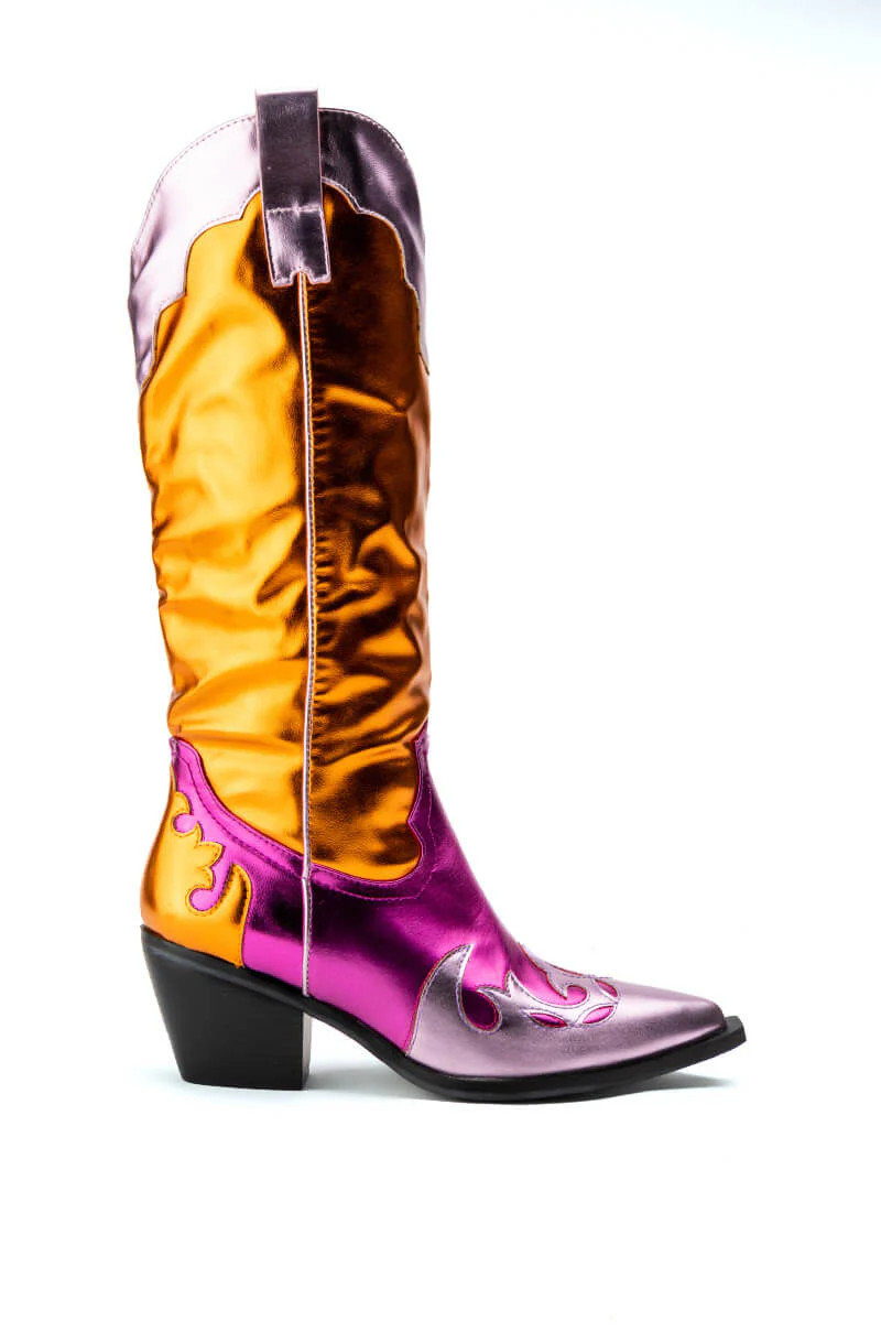 AZALEA WANG SPICE IT UP CHUNKY BOOT IN MULTI | AKIRA
