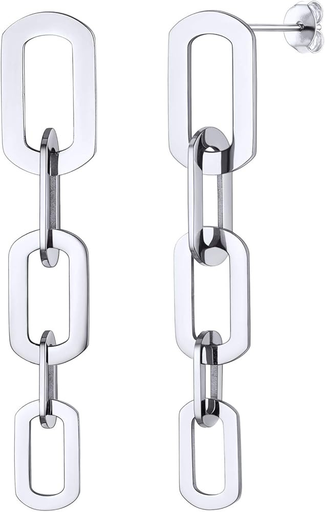 Trendy Gold Plated Hoop, Dangle, Cuff Earrings for Women with Surgical Post | Amazon (US)