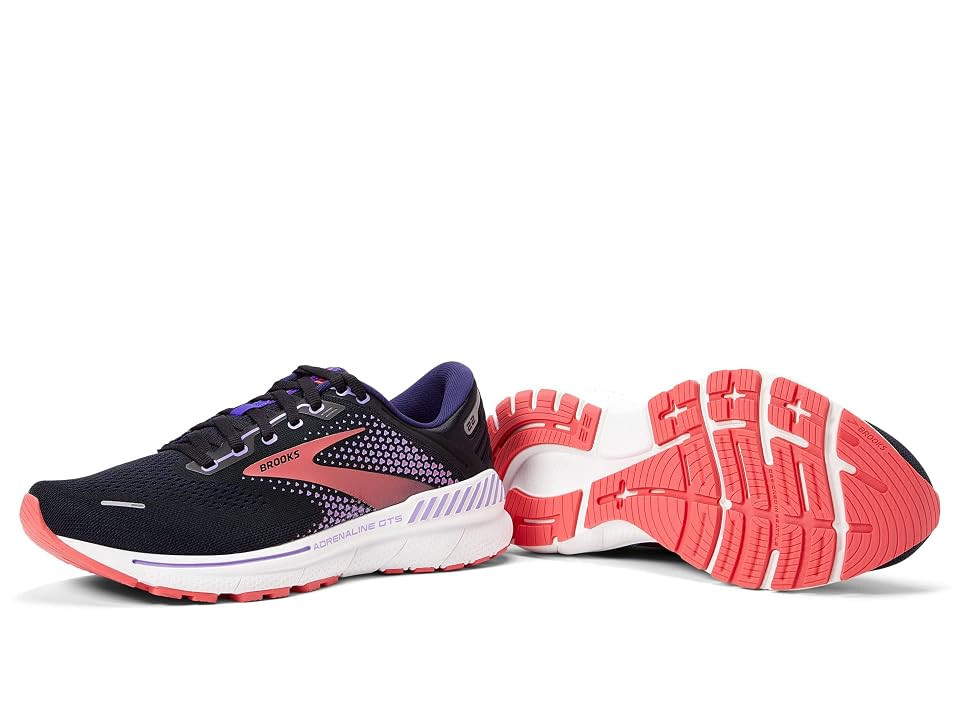 Brooks Adrenaline GTS 22 (Black/Purple/Coral) Women's Shoes | Zappos