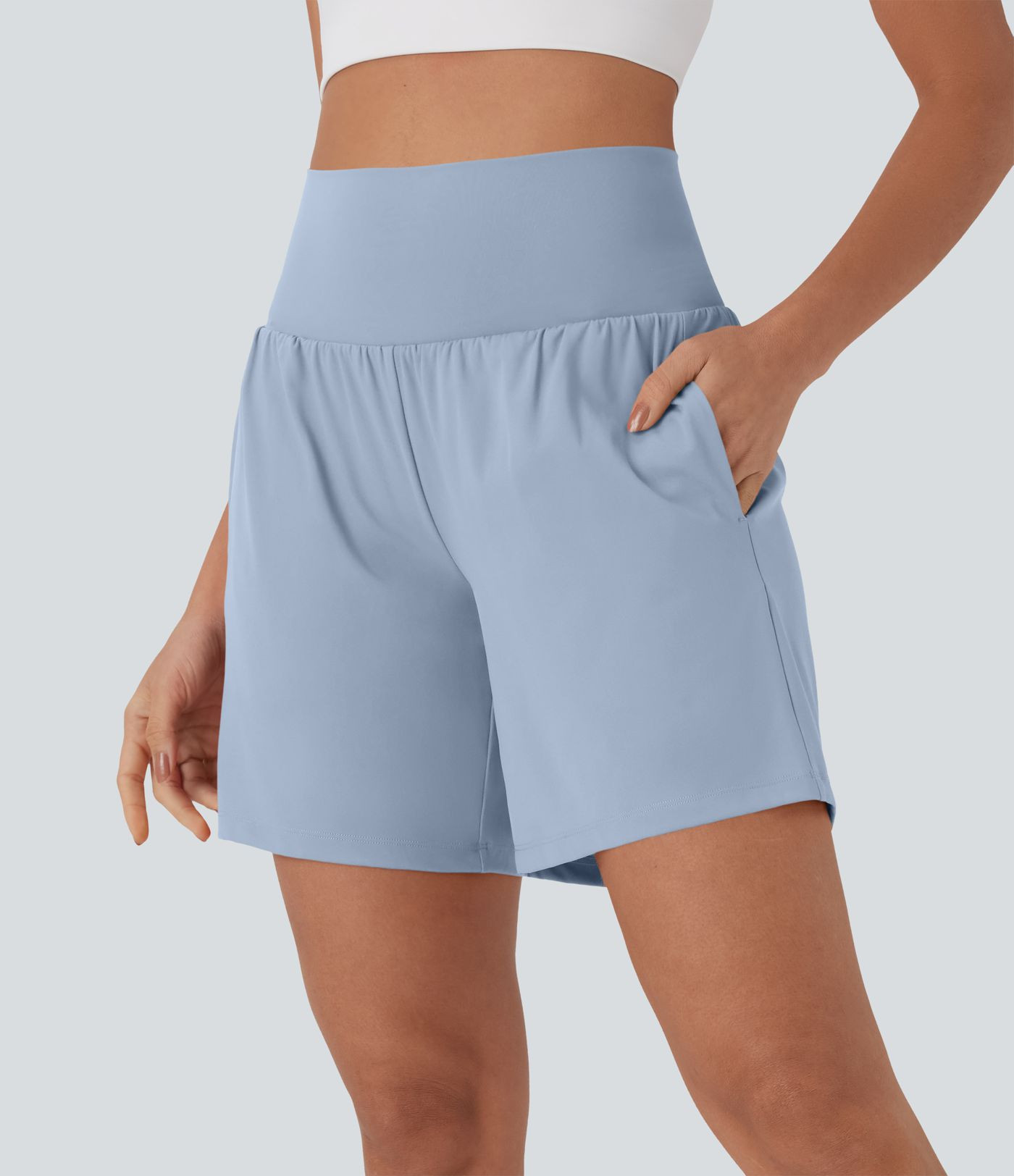 Damen Softlyzero\u2122 Airy - 2-in-1 Yoga-Shorts mit superhohem Bund, mehreren Taschen und Cool-T... | Halara - DE