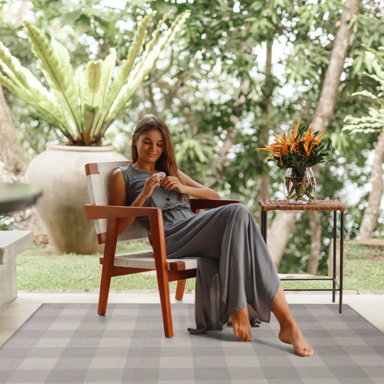 Pelak Gray Indoor/Outdoor Rug | Wayfair North America