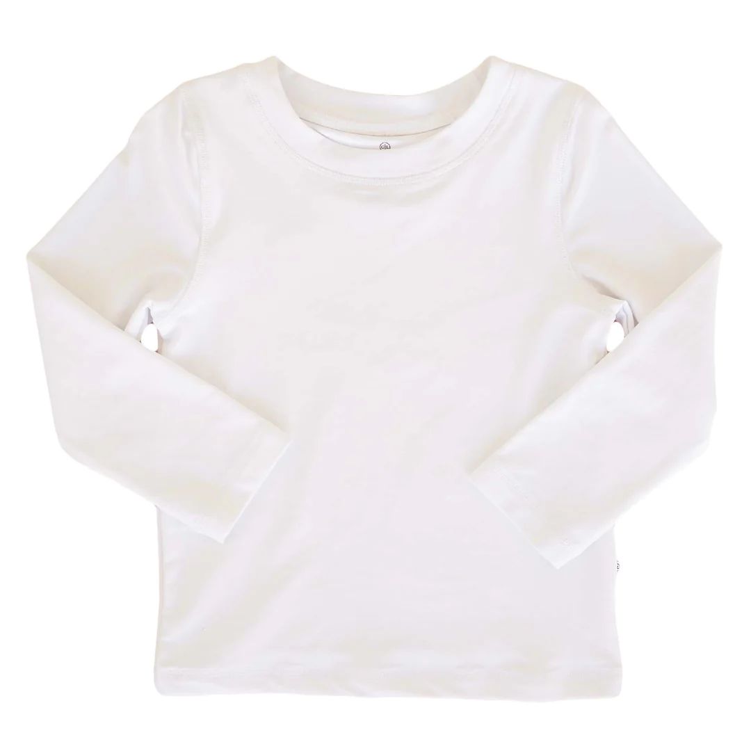 Long Sleeve Rash Guard Shirt | White | Caden Lane