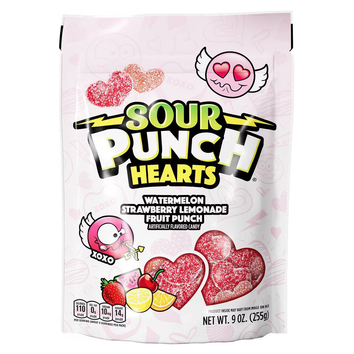 Sour Punch Valentine's Hearts Bag - 9oz | Target