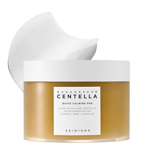 SKIN1004 Centella Quick Calming Pad, 70 Pads, Korean Face Toner Pad with Madagascar Centella Asiatica & Hyaluronic Acid, Hydrating & Soothing Facial Toner Pads for Gentle Exfoliation, Korean Skin Care | Amazon (US)