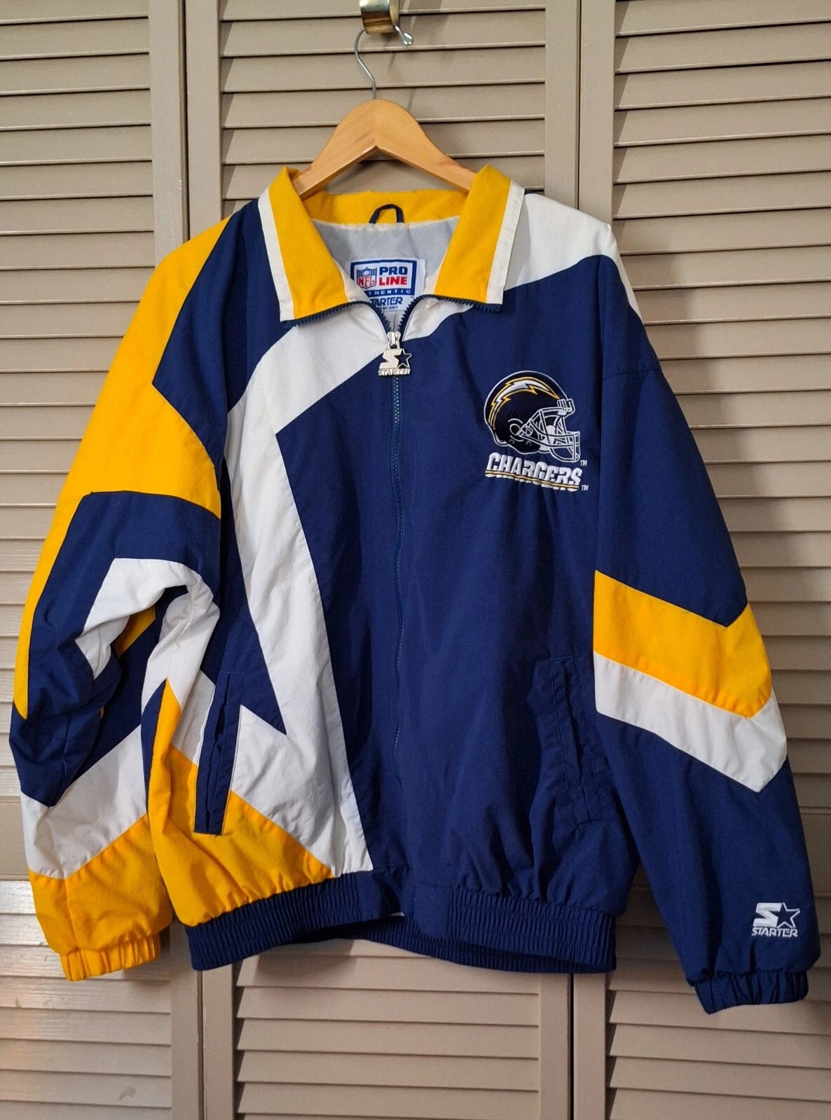 Authentic Pro Line Starter jacket windbreaker SD CHARGERS vintage LARGE | eBay US