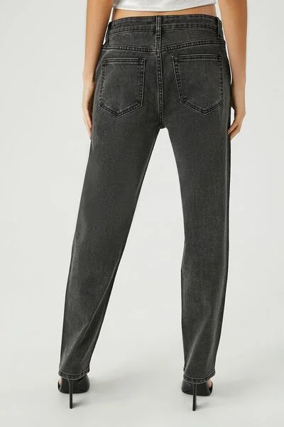 Rhinestone Straight-Leg Jeans | Forever 21