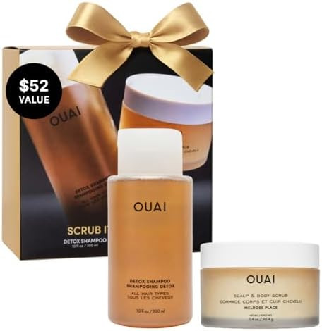 OUAI Scrub It All A-OUAI Holiday Hair Care Kit - Clarifying Shampoo & Exfoliating Body Scrub Duo ... | Amazon (US)