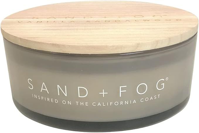 Sand + Fog Scented Candle - Vanilla Sandalwood-Additional Scents and Sizes–100% Cotton Lead-Fre... | Amazon (US)