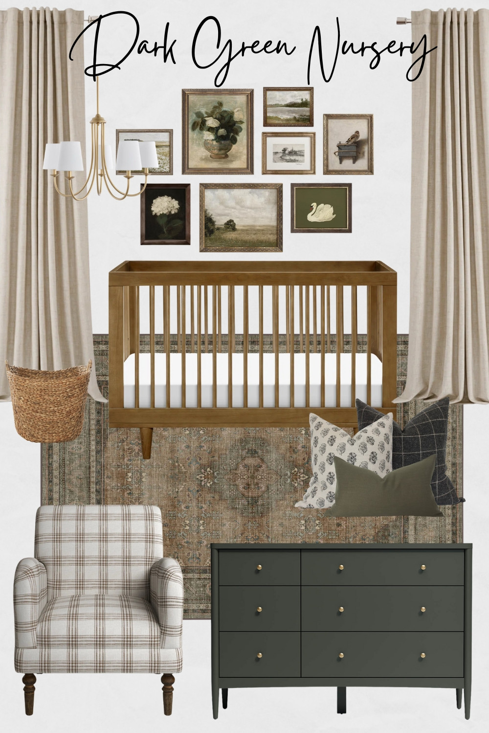 Dark Green Nursery, Cute Nursery Moodboard, Boys Nursery Design, Crib, Nursery Moodboard Inspiration, Green and Brown Nursery, Baby Boys Room Decor Ideas, Gender Neutral Nursery Design Ideas, Dark Green Nursery Decor Ideas

#homdecor #darkgreennursery #nurserydesign #nursery #cutenursery 

 

#LTKHome #LTKStyleTip #LTKBaby