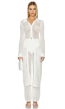 L'Academie by Marianna Oakley Duster Cardigan in Ivory from Revolve.com | Revolve Clothing (Global)
