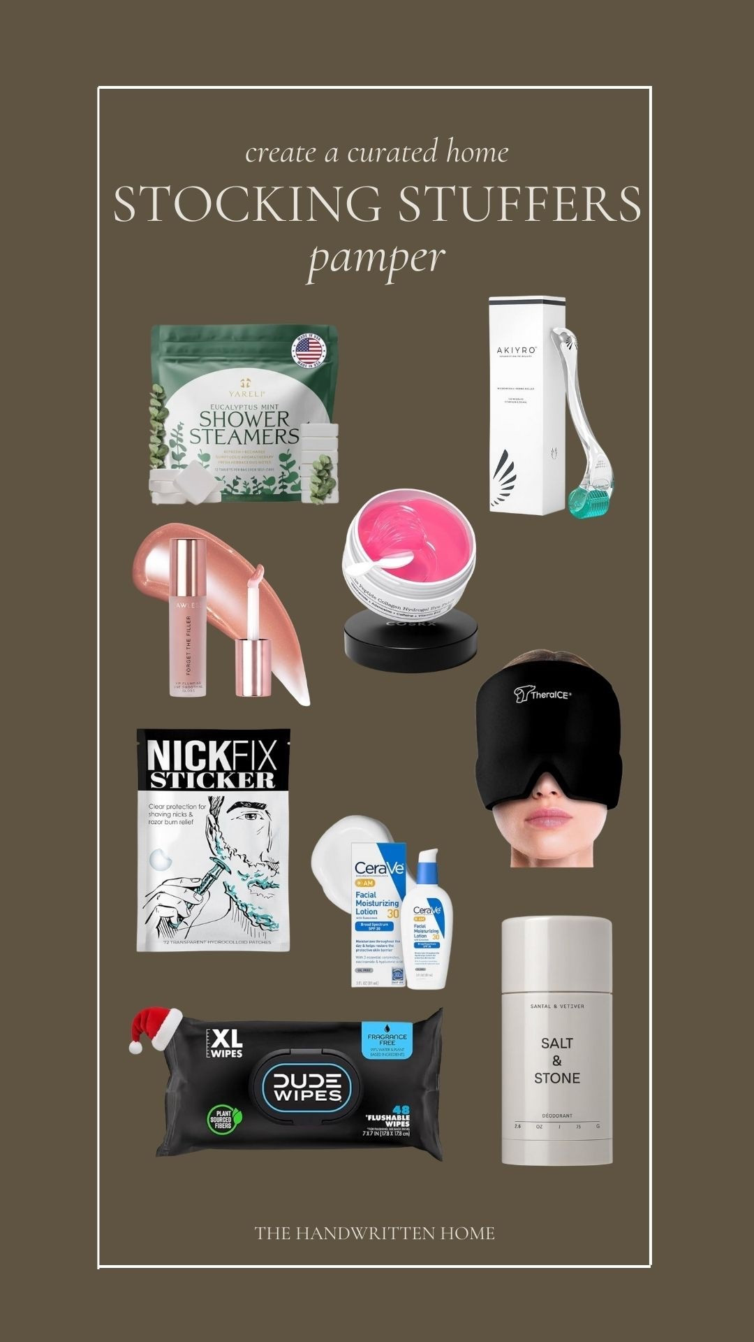 Stocking stuffers! All get here in time for Christmas!

I have a formula I use every year for each of our kids and my husband. Choose 1 thing from the pamper category to toss in! 

#LTKGiftGuide #LTKFindsUnder50 #LTKHoliday