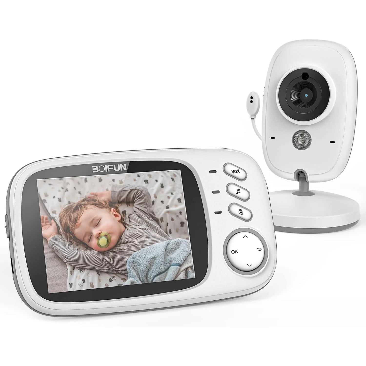 BOIFUN Baby Monitor with Camera and Audio, No WiFi, VOX Mode, Night Vision, 3.2'' HD Screen, Two-... | Walmart (US)