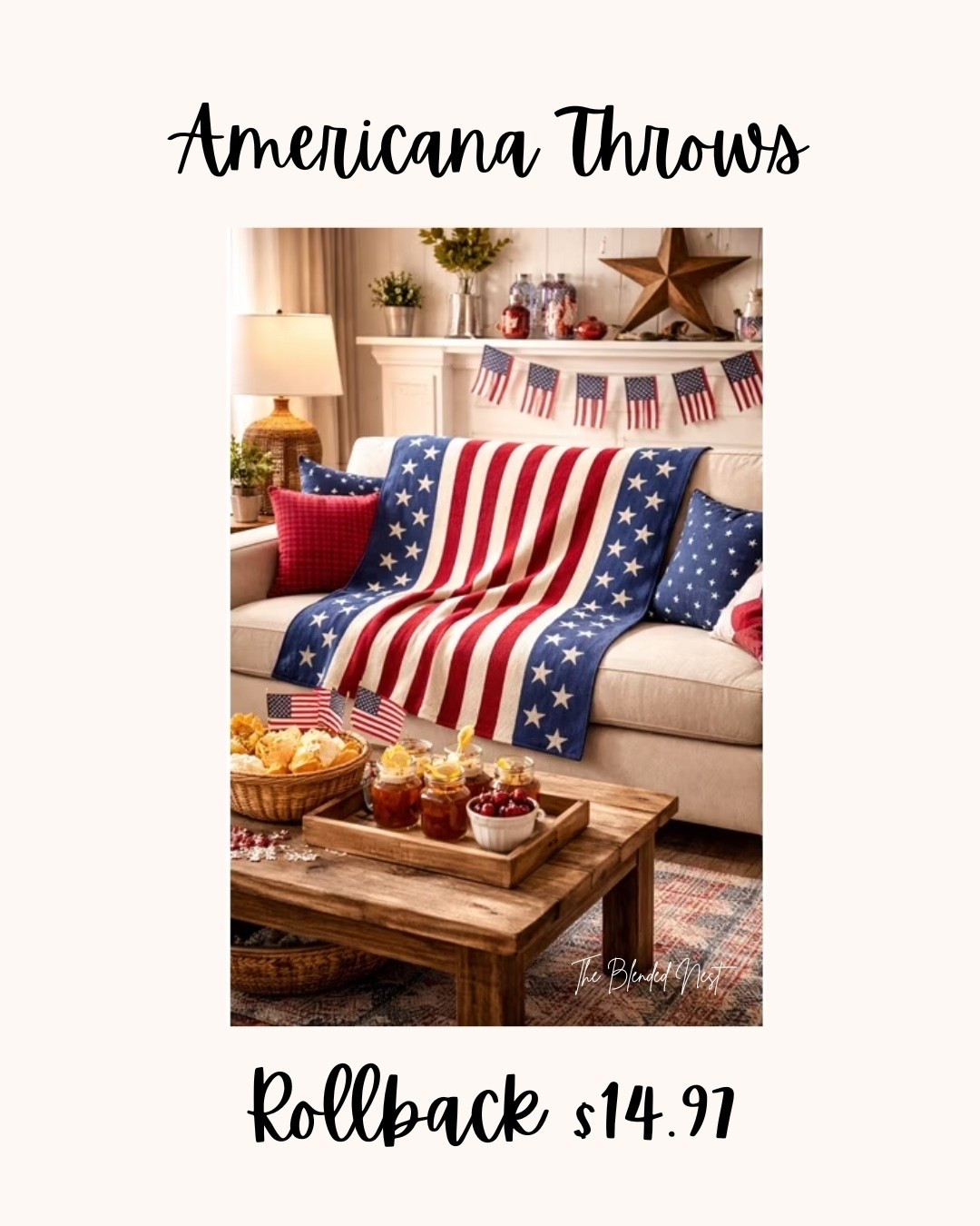 I can see these Americans throw blankets being used at the pool, beach, etc., can’t you??  I found them at Walmart on rollback.  They measure 50” x 70” and come in 3 pattern choices.

#LTKHome #LTKSeasonal #LTKSaleAlert