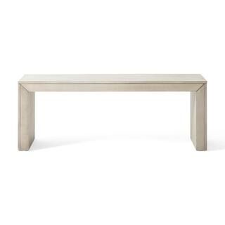 Noble House Palston Light Grey Bench 70482 - The Home Depot | The Home Depot