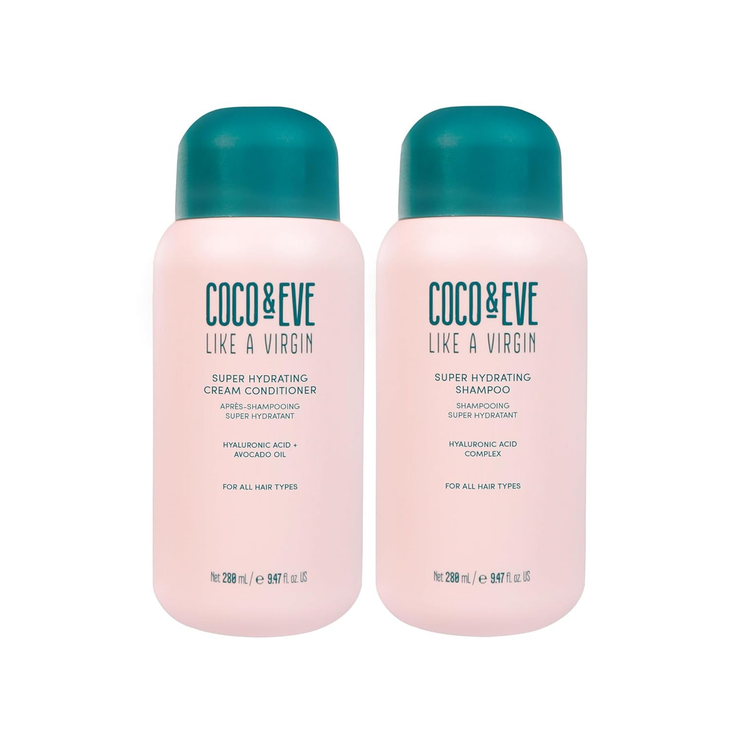 Coco & Eve Like a Virgin Shampoo & Conditioner Bundle Set - Natural, Sulfate free Hair Care with ... | Amazon (US)