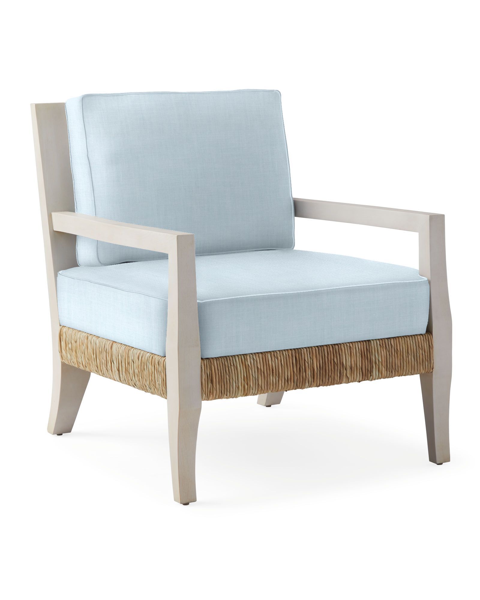 Comporta Lounge Chair - Washed White | Serena and Lily