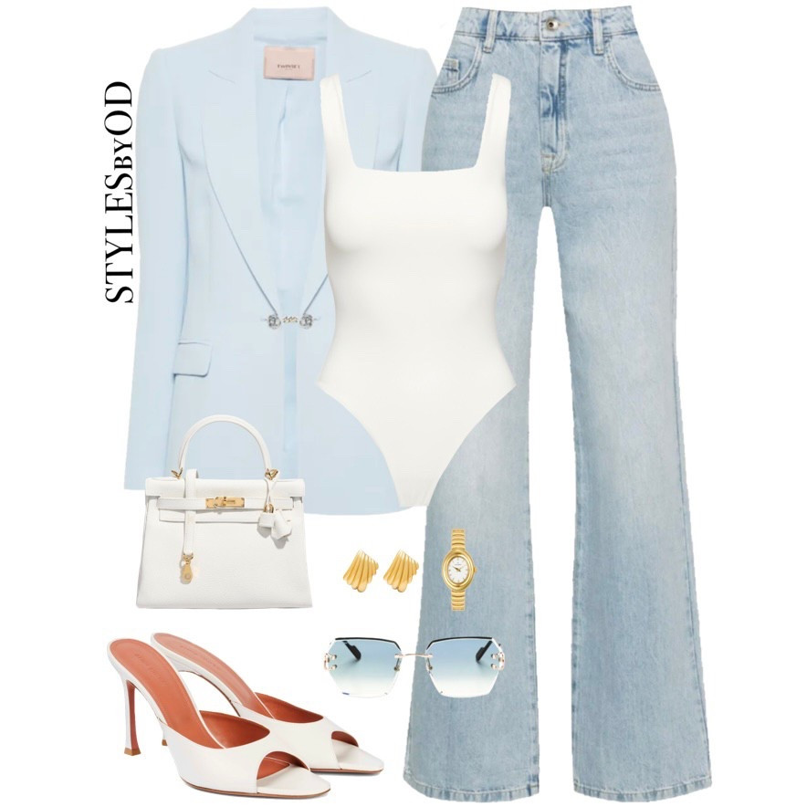 monochromatic chic in soft blues☁️🩵

#LTKSeasonal #LTKStyleTip #LTKWorkwear
