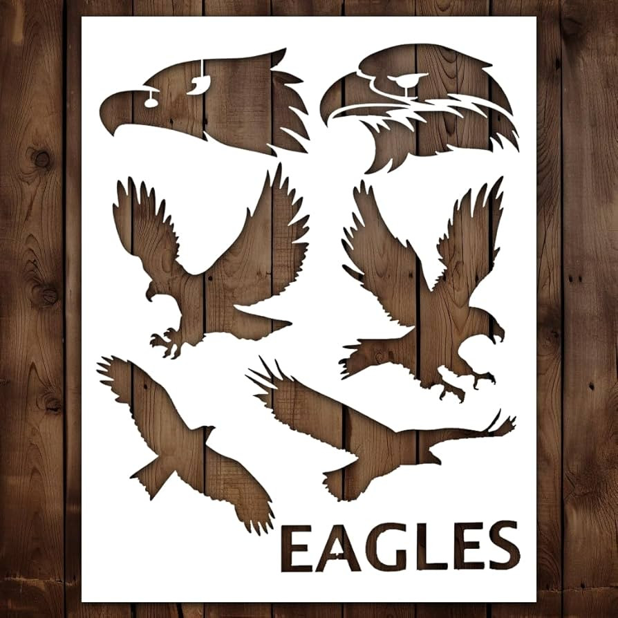 Eagle Stencil | Reusable Eagles Bird Birds Stencils for Painting on Wood, Glass, Wall, Rock, Fabr... | Amazon (US)