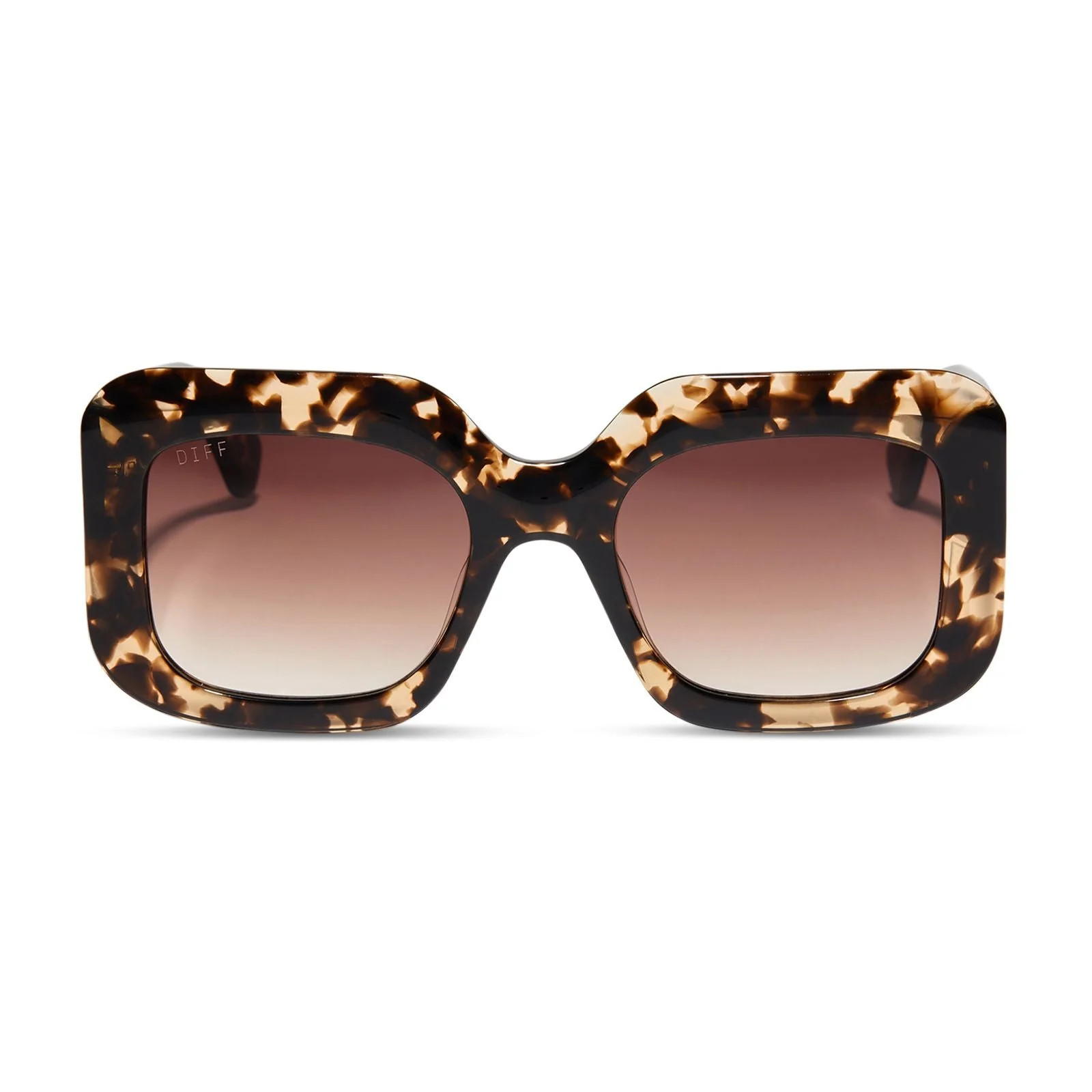 Giada Rectangle Espresso Tortoise Sunglasses | MTT Collective