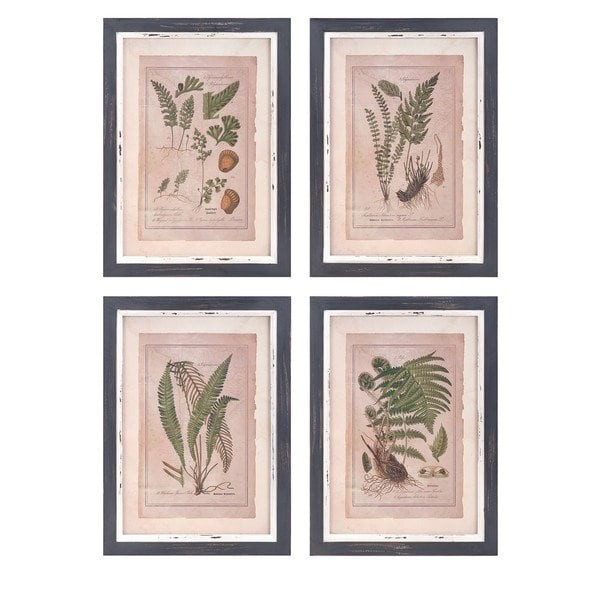 Botanical Print Wall Decor (Set of 4) | Bed Bath & Beyond