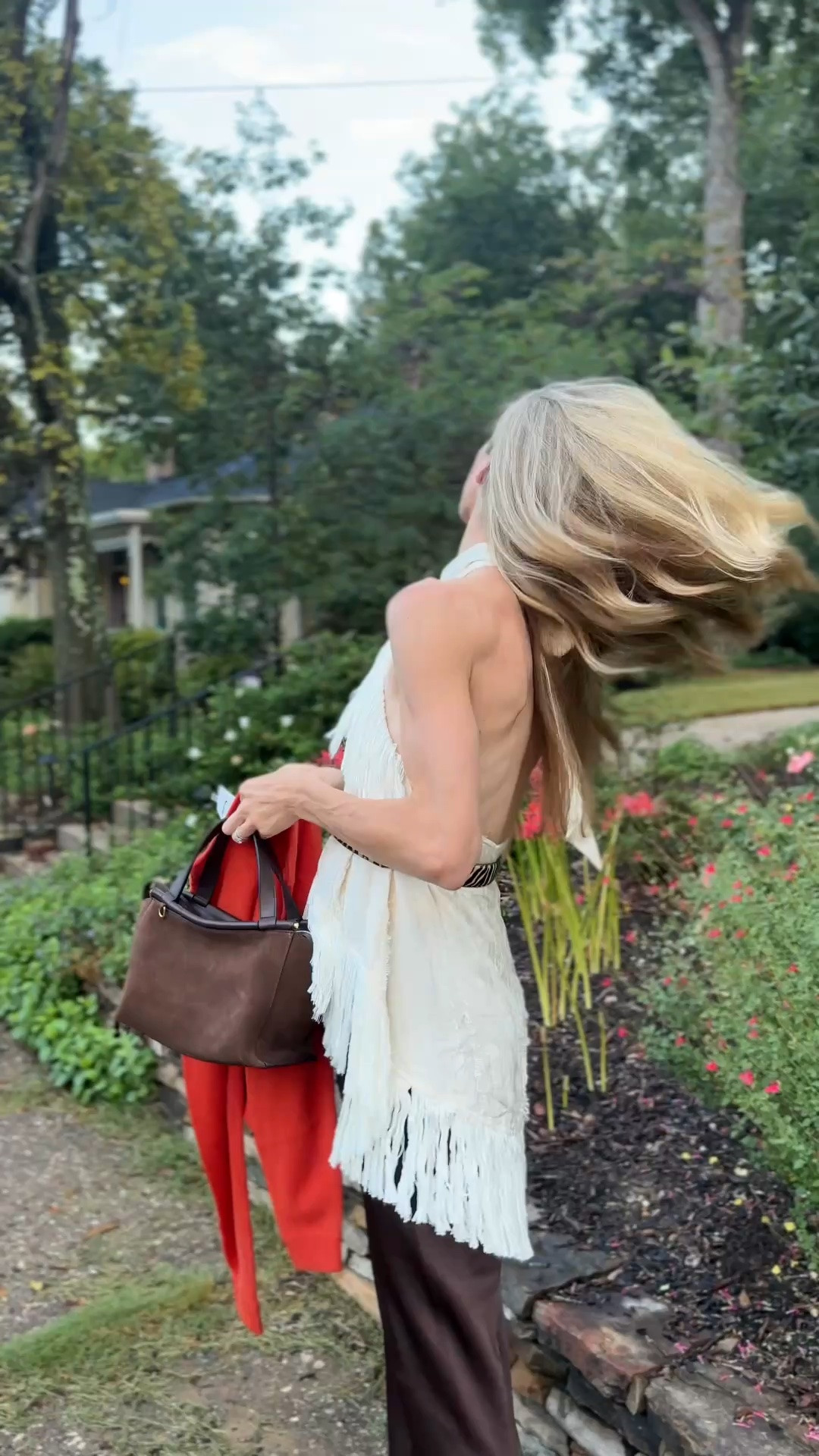Date night look! S fringe top (runs large and long), XS satin pant, mules TTS

#LTKgrwm #LTKootd #LTKSeasonal