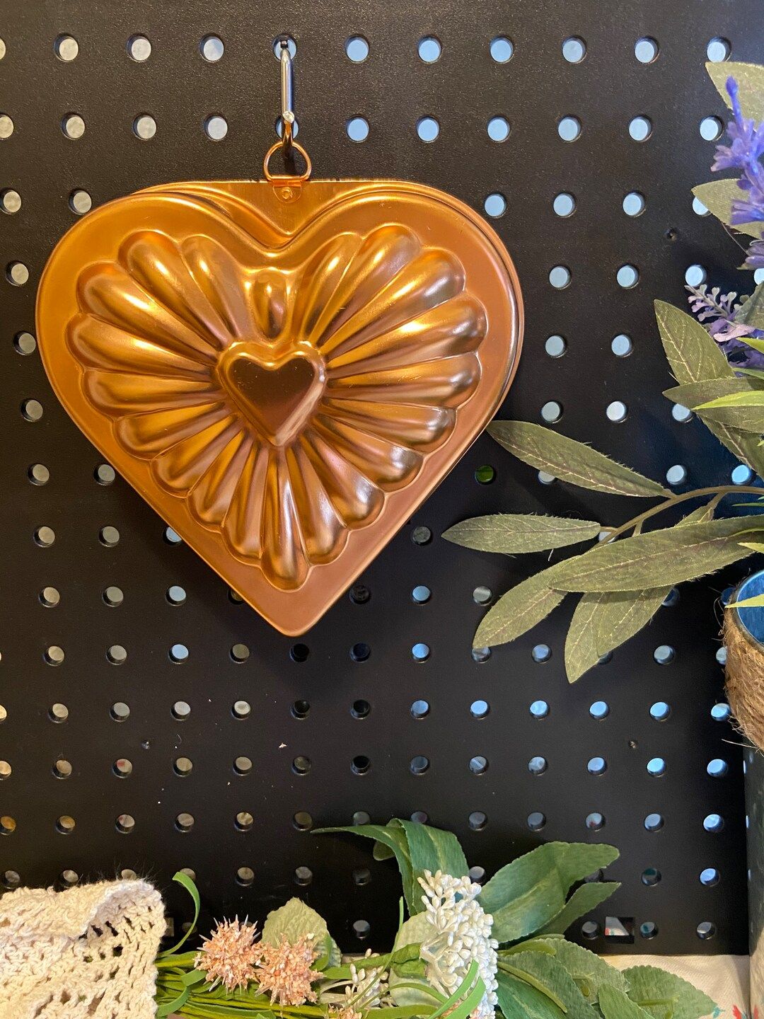 Vintage Copper Heart Jello Mold | Etsy (US)