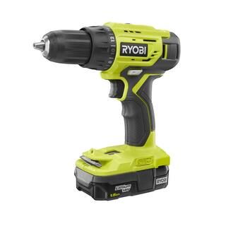 RYOBI 18-Volt ONE+ Lithium-Ion Cordless 1/2 in. Drill/Driver Kit with (1) 1.5 Ah Battery and 18-V... | The Home Depot