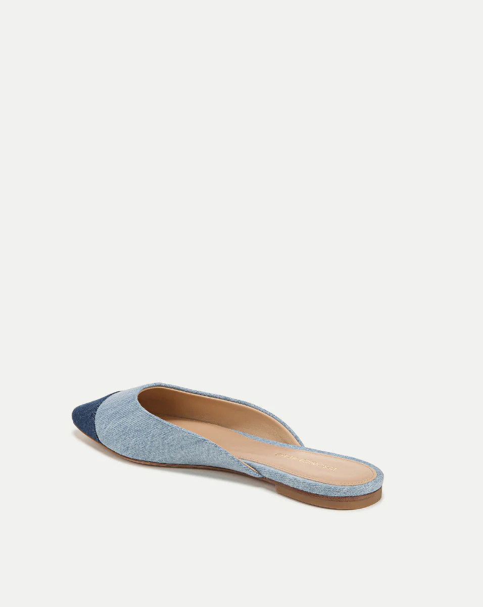 Carlotta Denim Flat | Veronica Beard