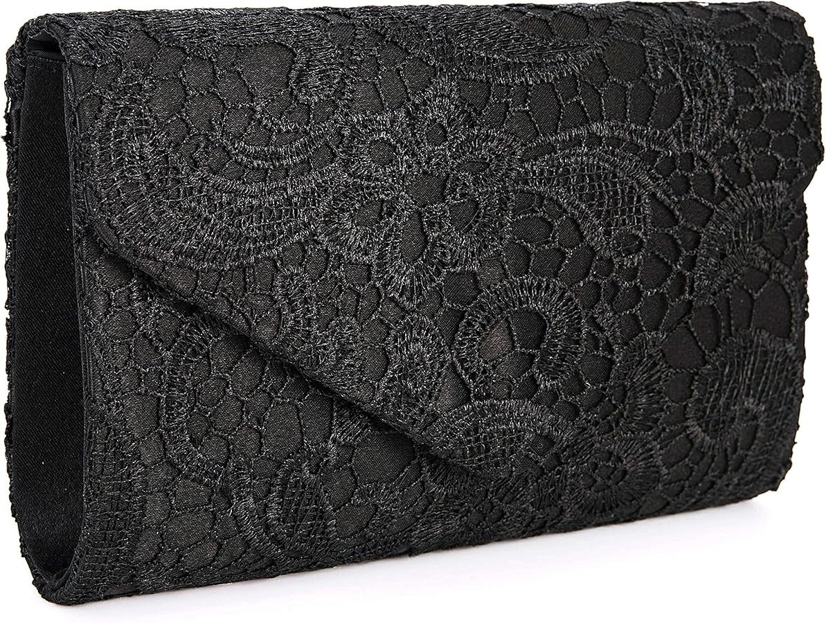 UBORSE Evening Bag Lace Clutch Purse for Women Formal Elegant Envelope Wedding Party Cocktail Cro... | Amazon (US)