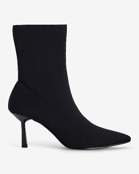 Pointed Toe Thin Heel Sock Boots | Express