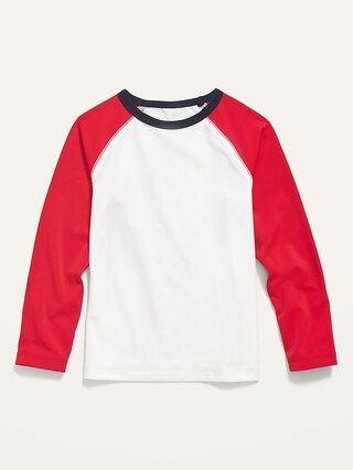 Unisex Long-Sleeve Color-Block Rashguard Swim Top for Toddler | Old Navy (US)