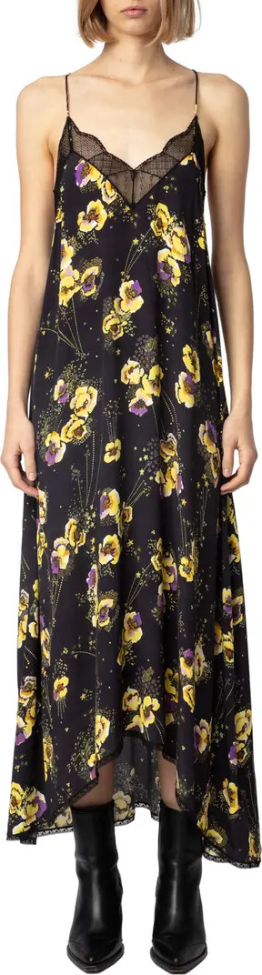 Zadig & Voltaire Risty Yoko Floral Crepe Slipdress | Nordstrom | Nordstrom