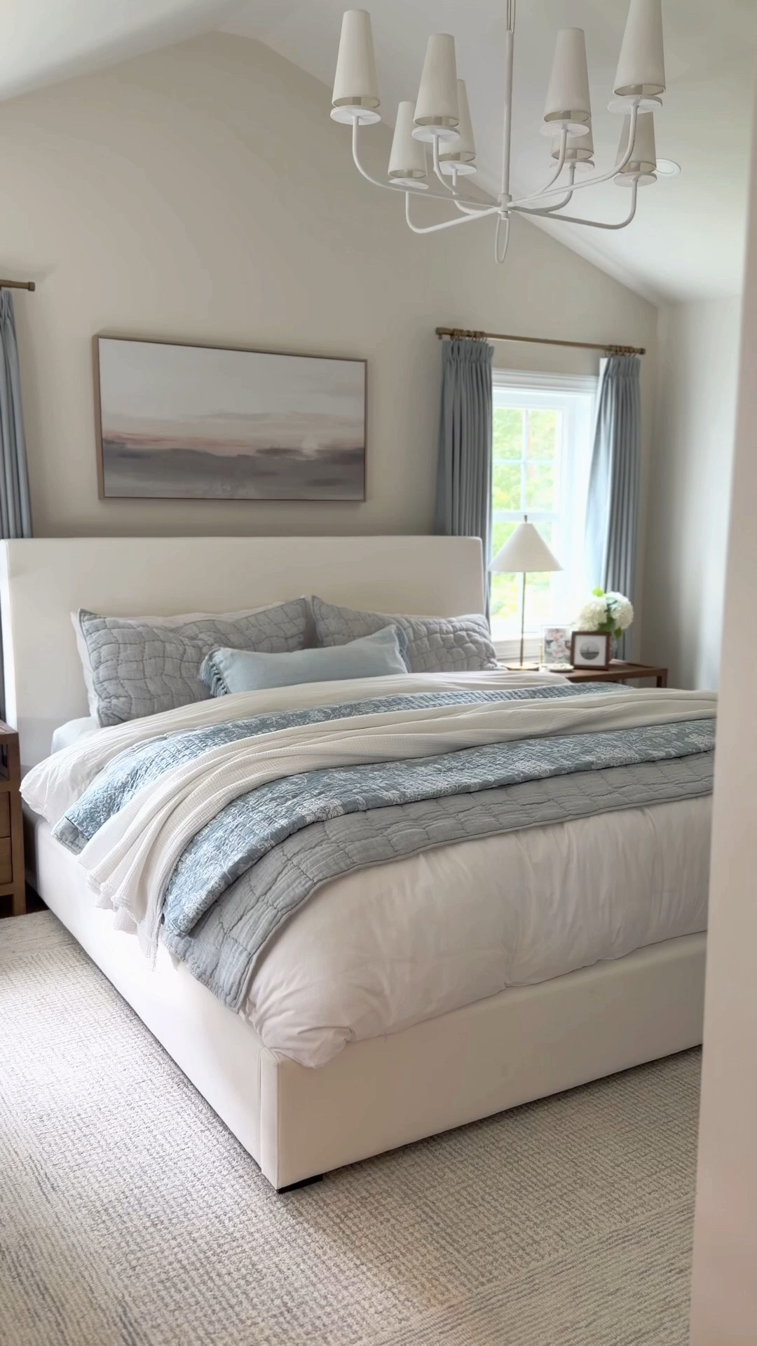 Our bedroom is filled with shades of blue and white and it always feels so calming!

#LTKHome