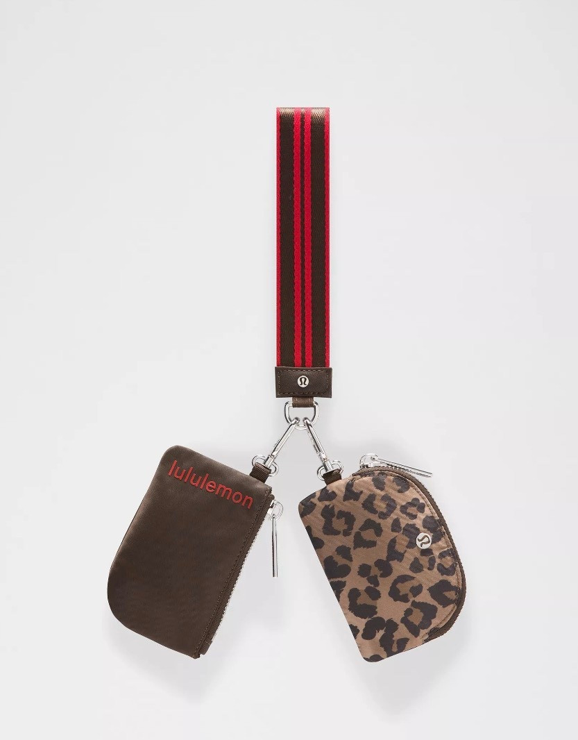 New @lululemon leopard wristlet