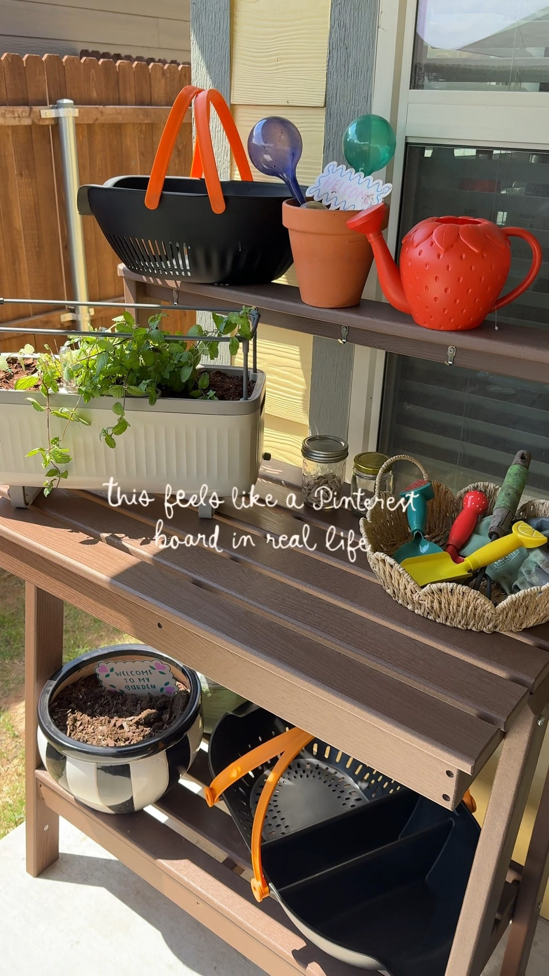 This little potting table is my dream come true - it’s the perfect home for my herb garden, my baskets, and all my favorite tools 🥹🪴 Everything finally has its place and it makes me want to spend hours just being outside. Comment TABLE and I’ll send you the info to shop! 

#GardenSetup #AmazonHomeFinds #MarthaStewartEra #HerbGardenGoals #OutdoorLiving potting table amazon, gardening setup ideas, herb garden at home, outdoor potting bench setup, amazon gardening finds

#LTKfoodie #LTKSeasonal