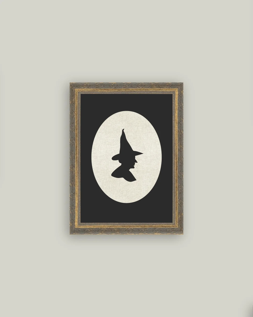 Witch Silhouette 12x16 | Petal Lane