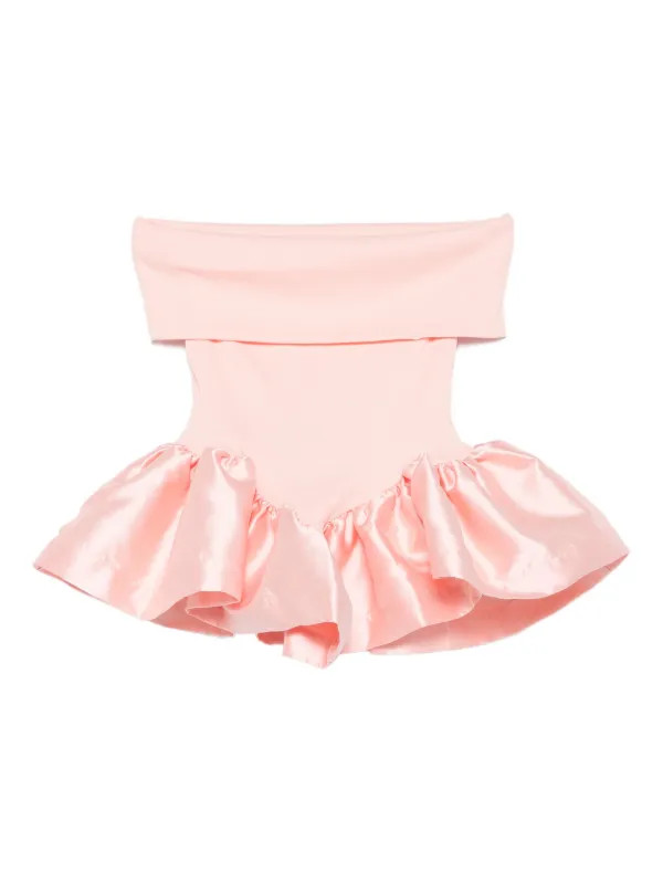 off-shoulder peplum top | Farfetch Global