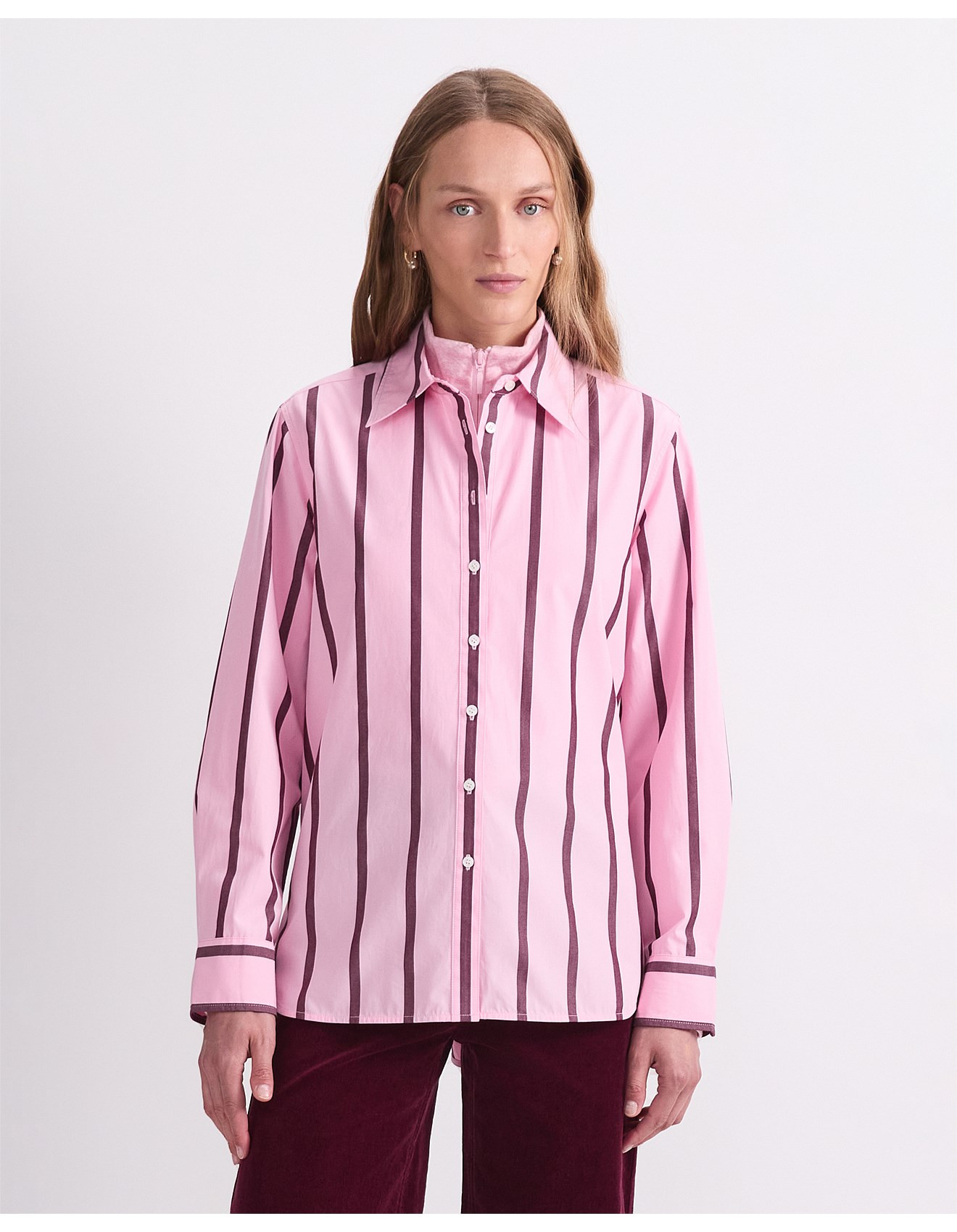 Sportscraft Jade Stripe Long Sleeve Shirt | David Jones | David Jones (Australia & New Zealand)