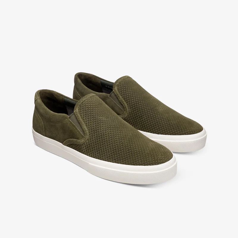 The Wooster Suede - Olive | Greats.com