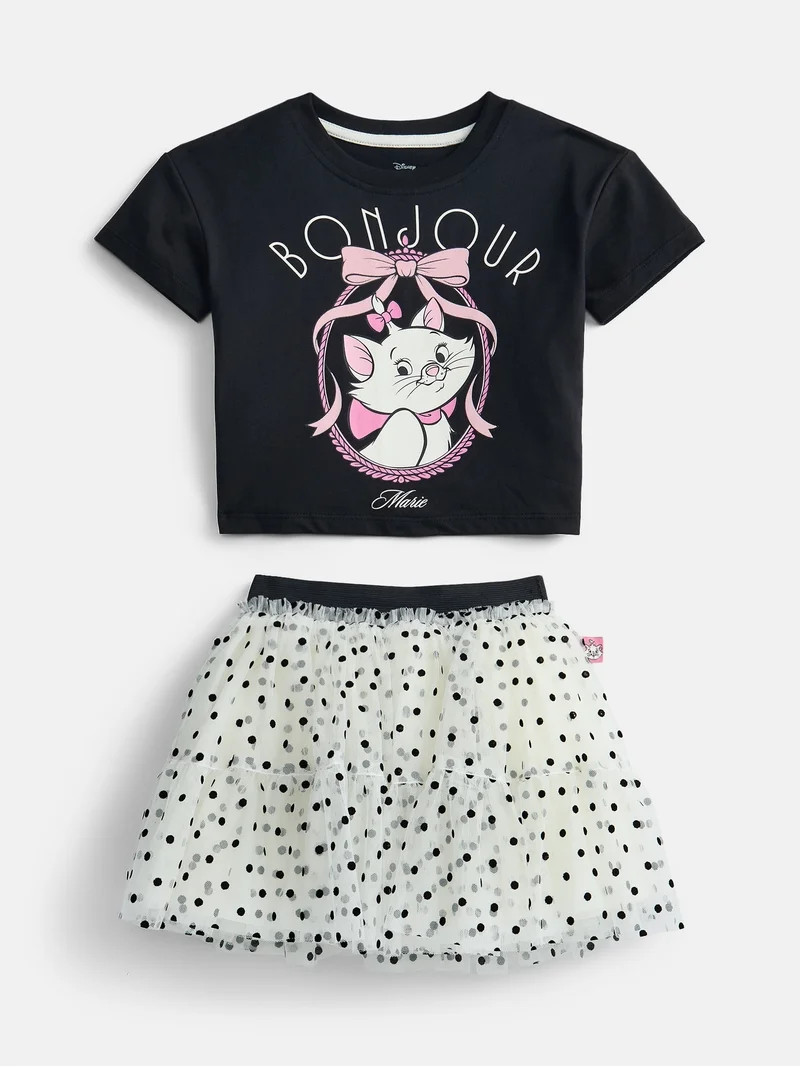Aristocats Toddler Girls' Marie Graphic Tee and Tutu Skirt Set, 2-Piece, Sizes 12M-5T | Walmart (US)