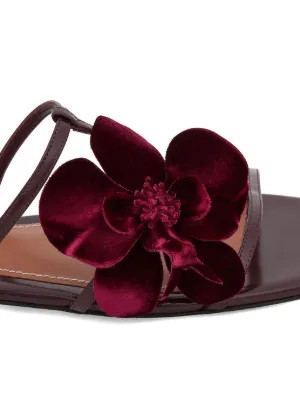 Orchid Slide floral-applique sandals | Farfetch Global
