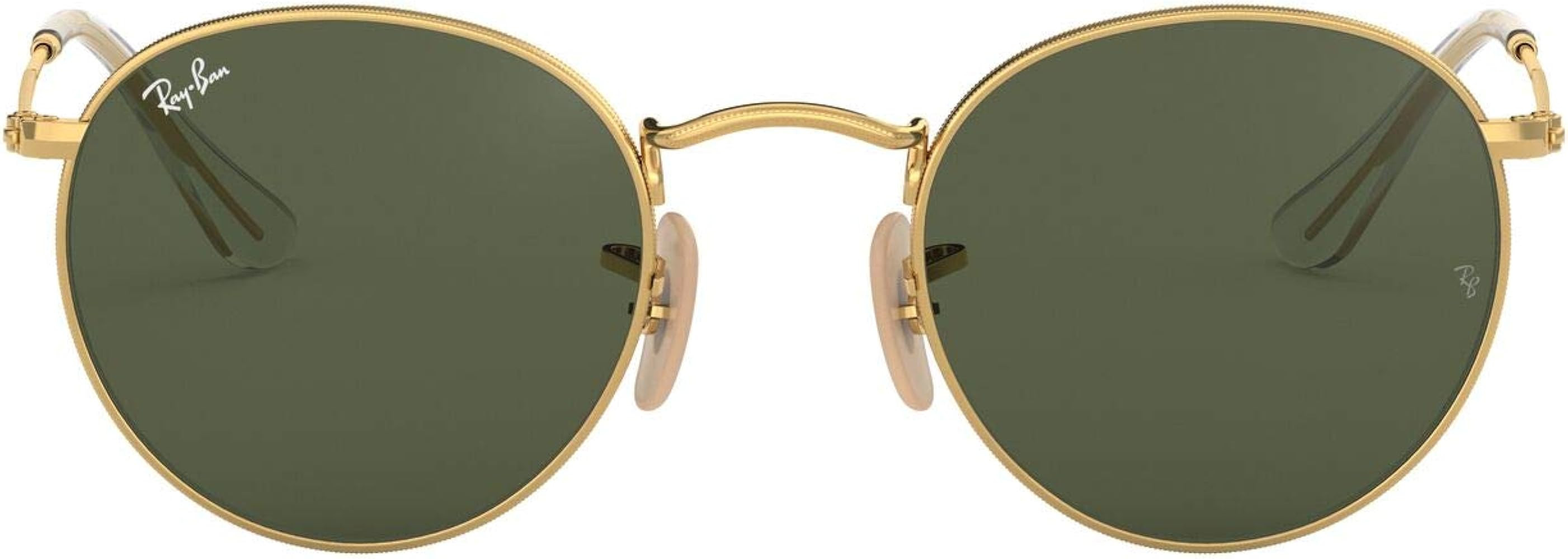 Ray-Ban Rb3447n Round Flat Lens Sunglasses | Amazon (US)