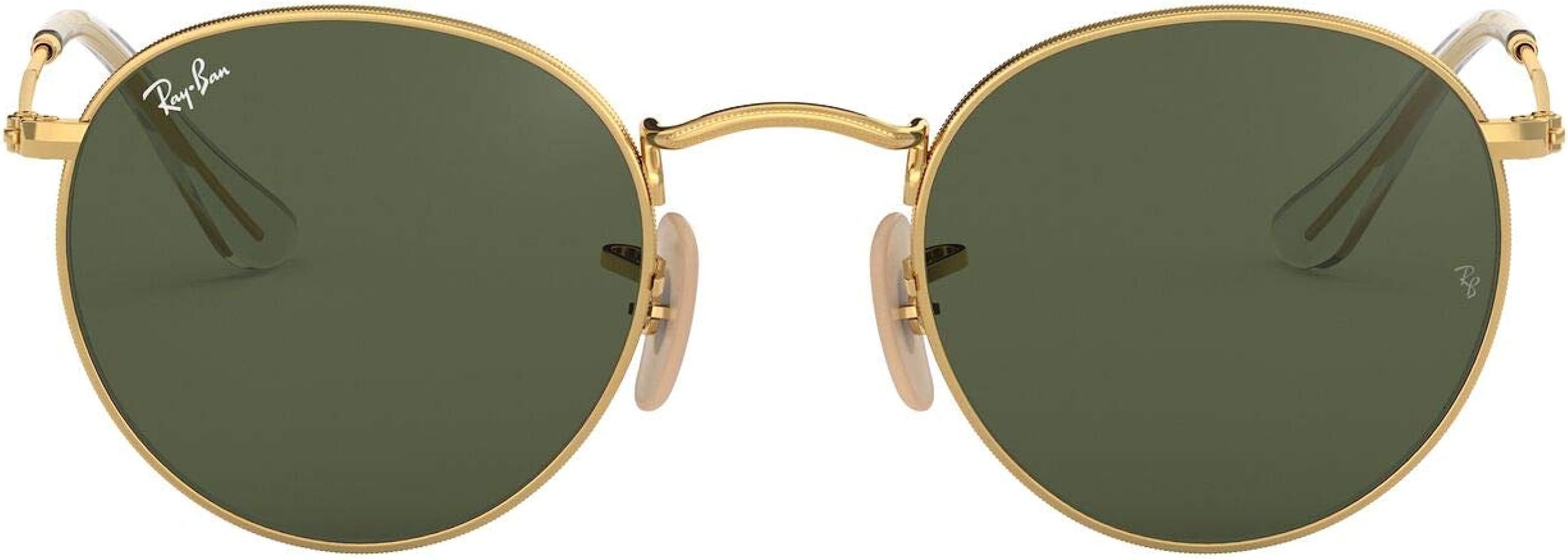 Ray-Ban Rb3447n Round Flat Lens Sunglasses | Amazon (US)