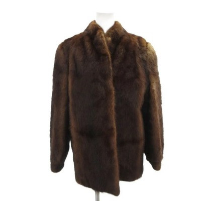 SAGA MINK Silver Saga Mink Fur Coat, Short Length, Size 13, Dark Brown, AE, GY18 | eBay US