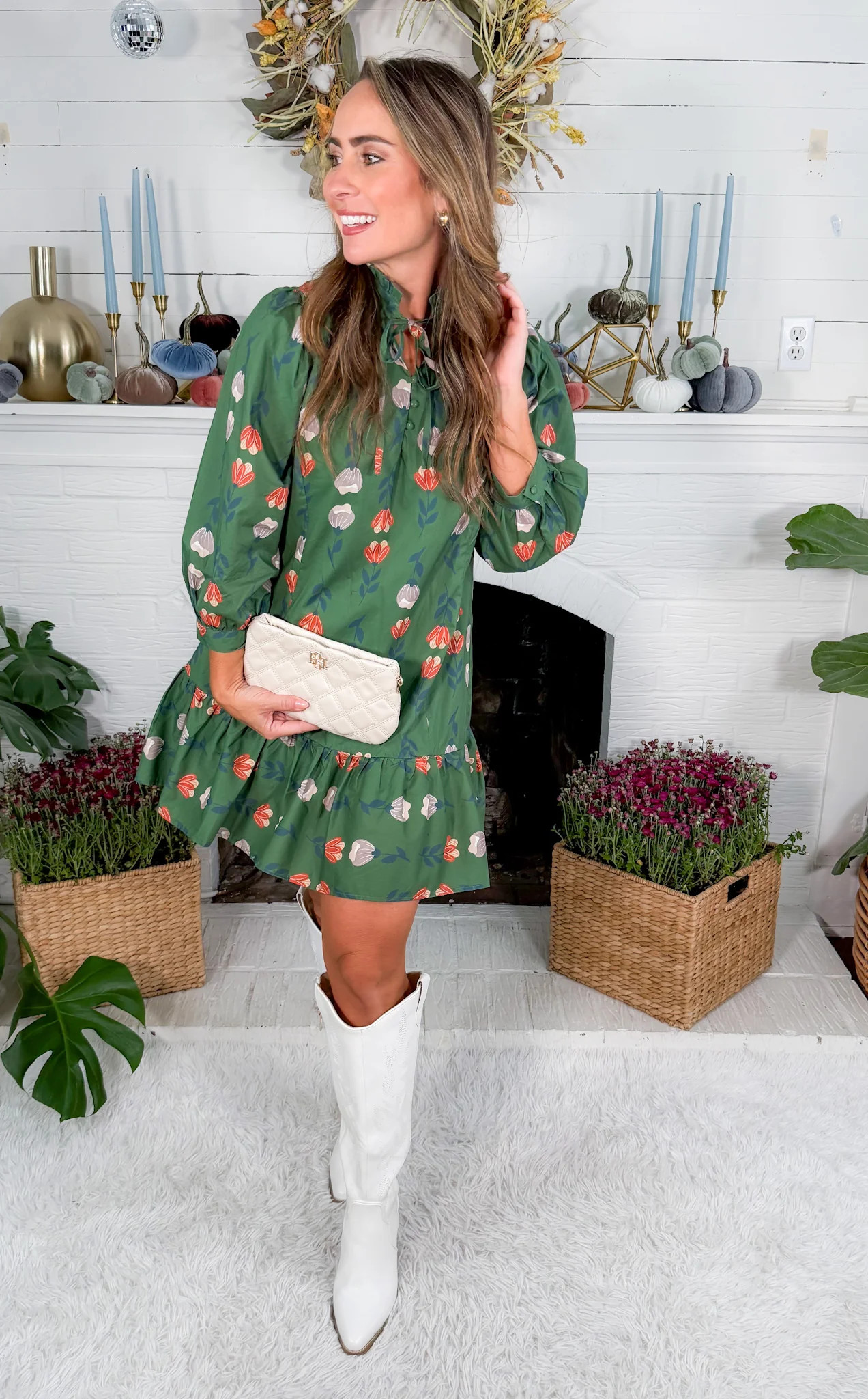 Monica Hunter Floral Mini Dress | Clover and Bee | Clover + Bee