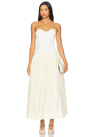 Anna October Chloe Gown in Ivory from Revolve.com | Revolve Clothing (Global)