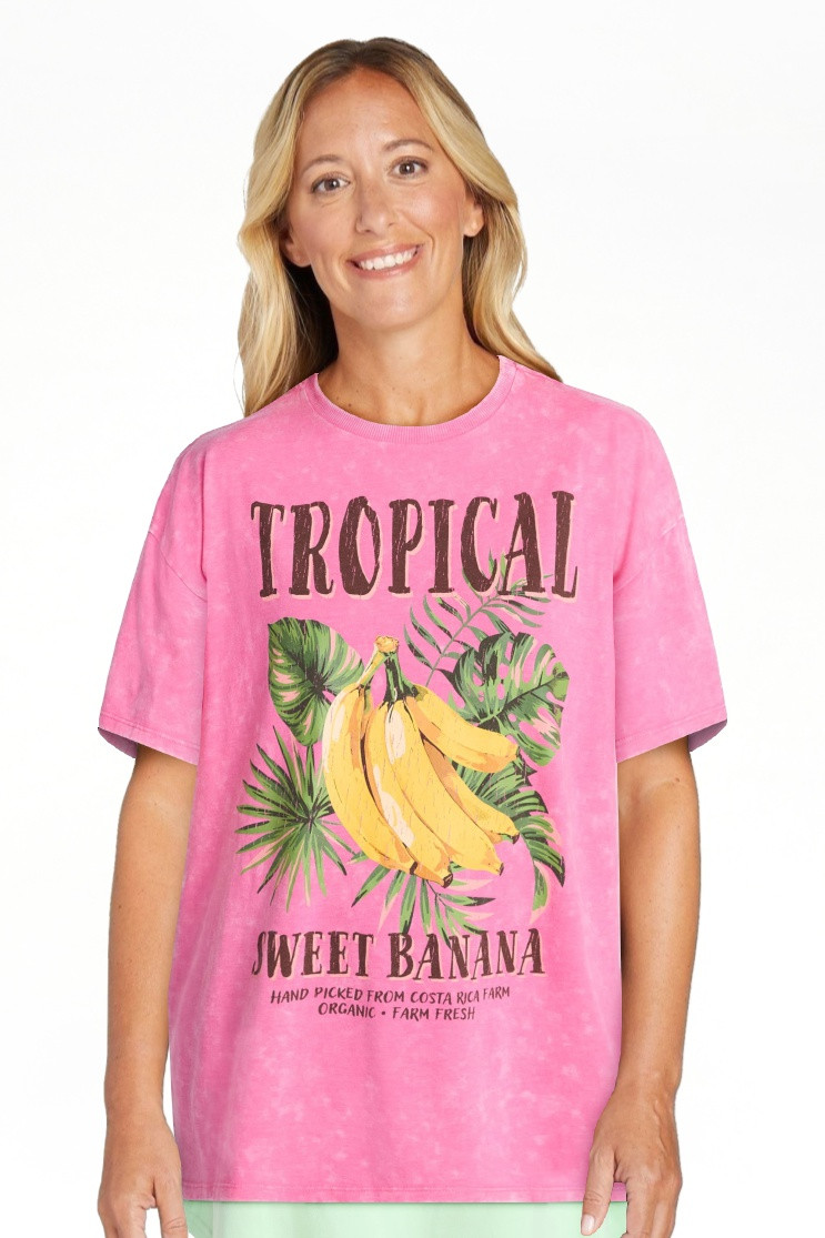 No Boundaries Graphic Oversized Boyfriend Tee, Women's XXS-XXL - Walmart.com | Walmart (US)