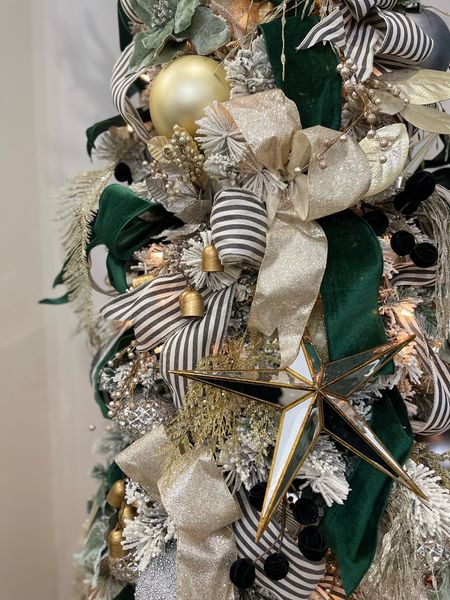 Christmas tree decorating 
Ribbon 

#LTKHoliday #LTKhome #LTKSeasonal