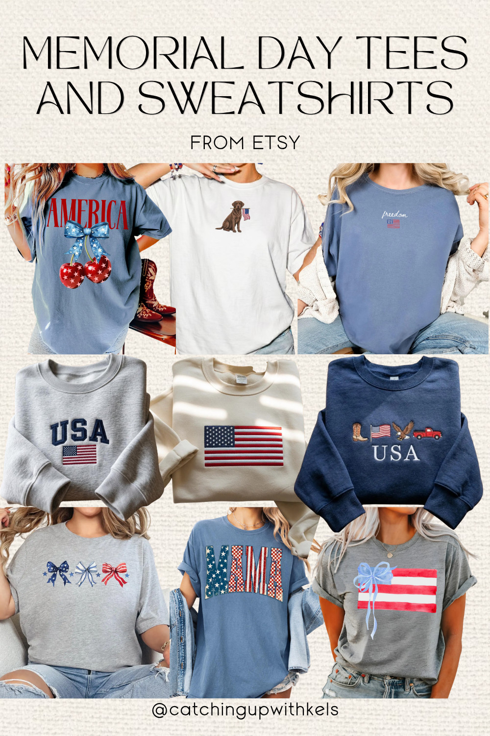 Memorial Day Etsy tees & sweatshirts! The cutest patriotic finds for summer weekends, lake days, BBQs, and all the red, white & blue moments! From oversized graphic tees to cozy crewnecks — these Etsy finds are too good to miss! 

 

 #LTKgrwm #LTKootd #LTKSeasonal
